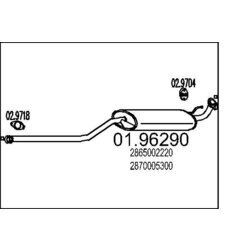 Koncový tlmič výfuku MTS 01.96290