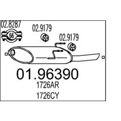 Koncový tlmič výfuku MTS 01.96390