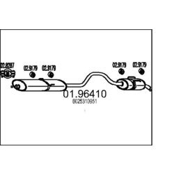 Koncový tlmič výfuku MTS 01.96410