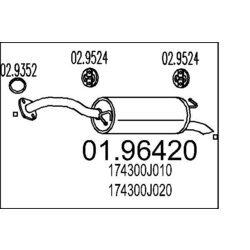 Koncový tlmič výfuku MTS 01.96420