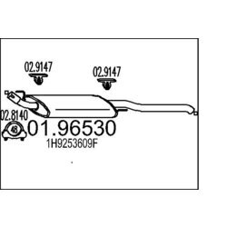 Koncový tlmič výfuku MTS 01.96530