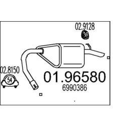 Koncový tlmič výfuku MTS 01.96580