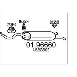 Koncový tlmič výfuku MTS 01.96660