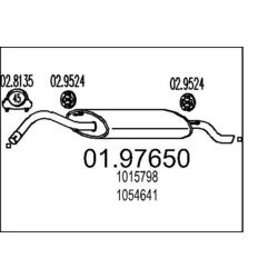 Koncový tlmič výfuku MTS 01.97650