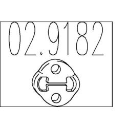 Doraz tlmiča výfuku MTS 02.9182