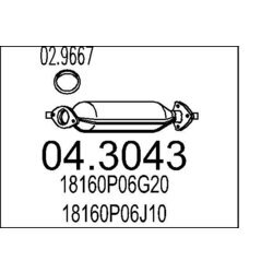 Katalyzátor MTS 04.3043