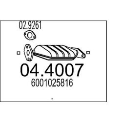 Katalyzátor MTS 04.4007