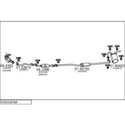 Výfukový systém MTS NISS32678A020824