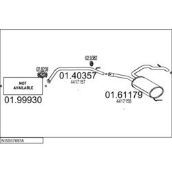 Výfukový systém MTS NISS57697A020103