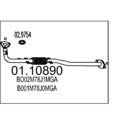 Výfukové potrubie MTS 01.10890