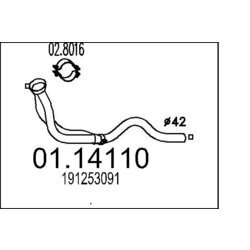 Výfukové potrubie MTS 01.14110
