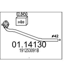 Výfukové potrubie MTS 01.14130