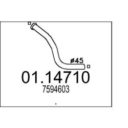 Výfukové potrubie MTS 01.14710