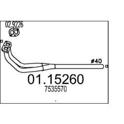 Výfukové potrubie MTS 01.15260
