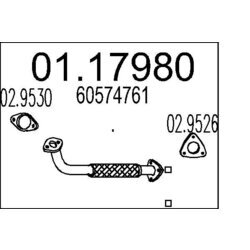 Výfukové potrubie MTS 01.17980