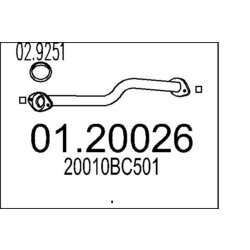 Výfukové potrubie MTS 01.20026