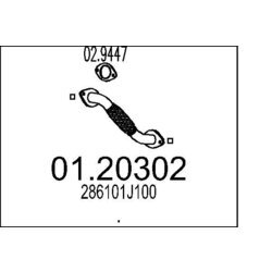 Výfukové potrubie MTS 01.20302