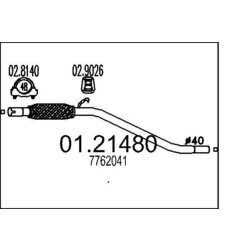 Výfukové potrubie MTS 01.21480