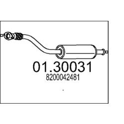 Predný tlmič výfuku MTS 01.30031