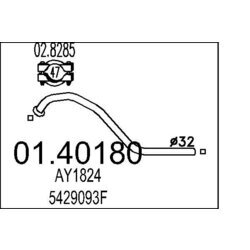 Výfukové potrubie MTS 01.40180