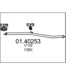 Výfukové potrubie MTS 01.40253