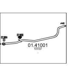 Výfukové potrubie MTS 01.41001