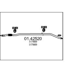 Výfukové potrubie MTS 01.42520