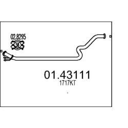 Výfukové potrubie MTS 01.43111