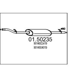 Stredný tlmič výfuku MTS 01.50235