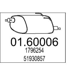 Koncový tlmič výfuku MTS 01.60006