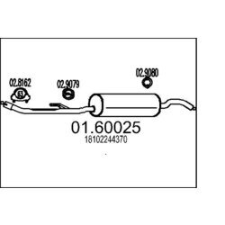 Koncový tlmič výfuku MTS 01.60025