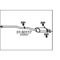 Koncový tlmič výfuku MTS 01.60117