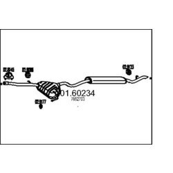 Koncový tlmič výfuku MTS 01.60234