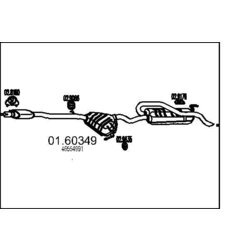 Koncový tlmič výfuku MTS 01.60349