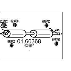 Koncový tlmič výfuku MTS 01.60368