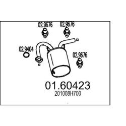 Koncový tlmič výfuku MTS 01.60423