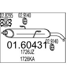 Koncový tlmič výfuku MTS 01.60431