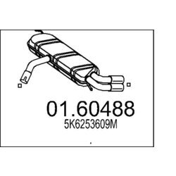 Koncový tlmič výfuku MTS 01.60488