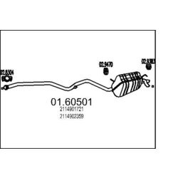 Koncový tlmič výfuku MTS 01.60501