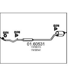 Koncový tlmič výfuku MTS 01.60531