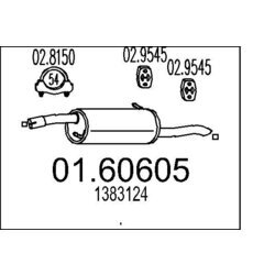 Koncový tlmič výfuku MTS 01.60605