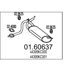 Koncový tlmič výfuku MTS 01.60637