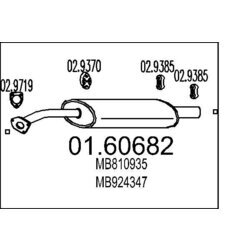 Koncový tlmič výfuku MTS 01.60682