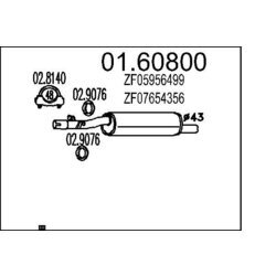 Koncový tlmič výfuku MTS 01.60800