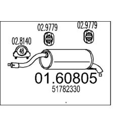 Koncový tlmič výfuku MTS 01.60805