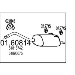 Koncový tlmič výfuku MTS 01.60814