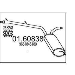Koncový tlmič výfuku MTS 01.60838