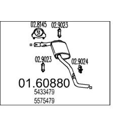 Koncový tlmič výfuku MTS 01.60880