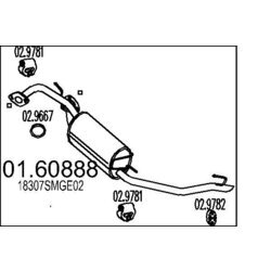 Koncový tlmič výfuku MTS 01.60888