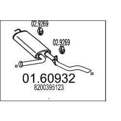 Koncový tlmič výfuku MTS 01.60932